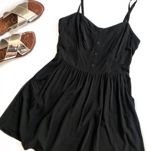 EXPRESS • black sweetheart cami mini dress